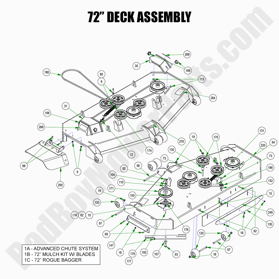 2022 Rogue 72" Deck Assembly
